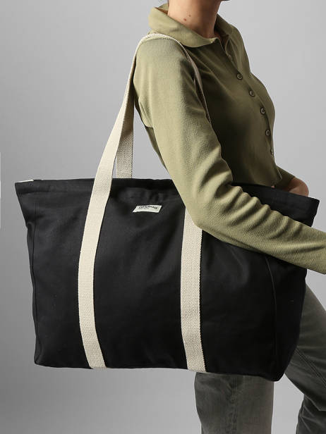 Cotton Jean Shoulder Bag Hindbag Black best seller JEAN other view 1