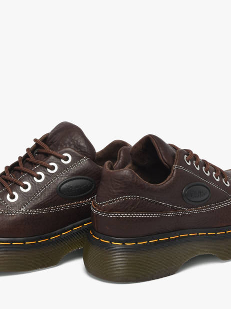 Platform Sneakers In Leather Dr martens Brown women 41129200 other view 2