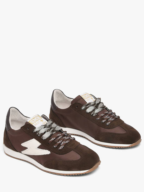 Sneakers In Leather Semerdjian Brown women JUNEE278 other view 1