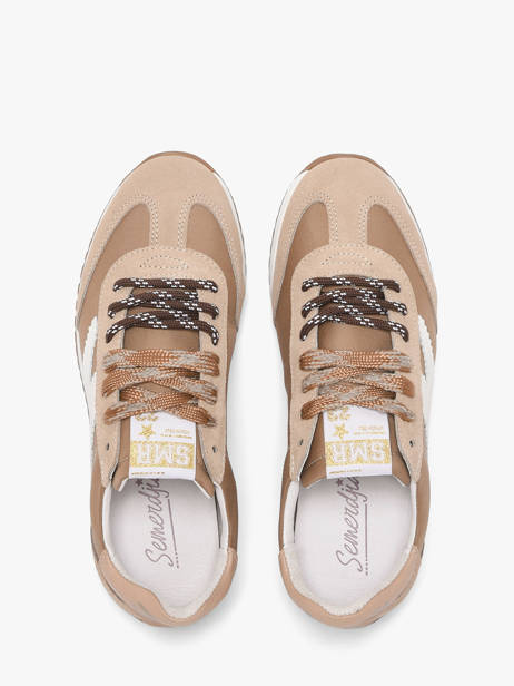 Sneakers In Leather Semerdjian Brown women JUNEE274 other view 3