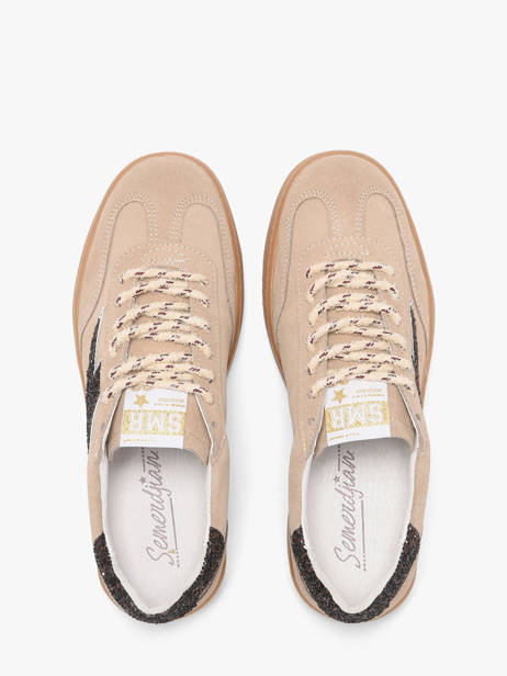 Sneakers In Leather Semerdjian Pink women LEEE434 other view 3