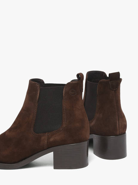 Bottines à Talon En Cuir Tamaris Marron women 41 vue secondaire 2