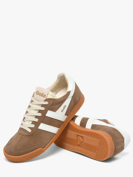 Sneakers En Cuir Gola Marron women CLB538FW vue secondaire 2
