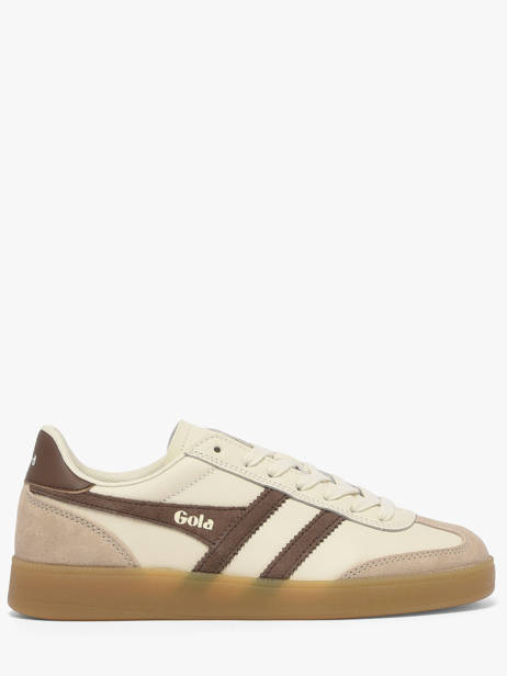 Sneakers In Leather Gola Gold women CLB744HC