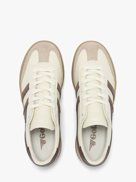 Sneakers In Leather Gola Gold women CLB744HC other view 3