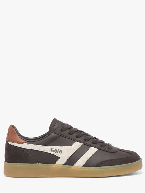 Sneakers In Leather Gola Brown men CMB744CW