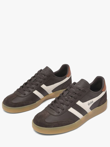 Sneakers In Leather Gola Brown men CMB744CW other view 1