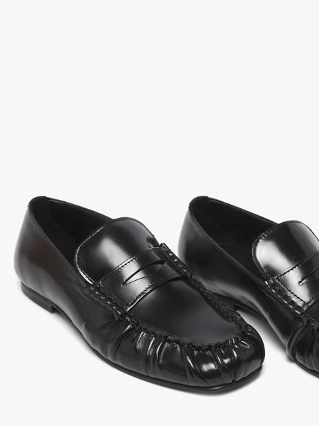 Mocassins En Cuir Alohas Noir women 10113501 vue secondaire 2