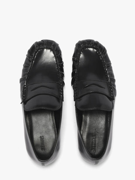 Mocassins En Cuir Alohas Noir women 10113501 vue secondaire 3