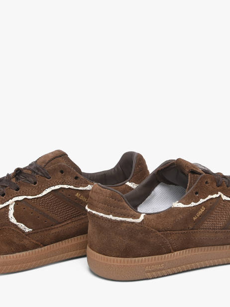 Sneakers In Leather Alohas Brown women 10082307 other view 2