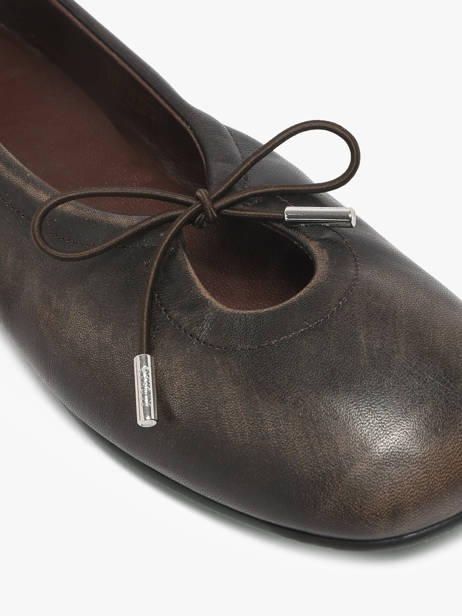 Ballerinas In Leather Alohas Brown women 10131801 other view 2