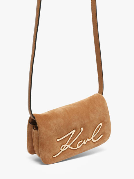Shoulder Bag K Signature Leather Karl lagerfeld Brown k signature B3W30016 other view 1