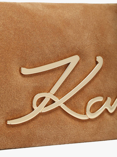 Shoulder Bag K Signature Leather Karl lagerfeld Brown k signature B3W30016 other view 2