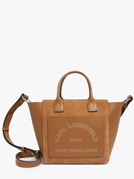 Handbag K Daily Leather Karl lagerfeld Brown k daily B3W30094