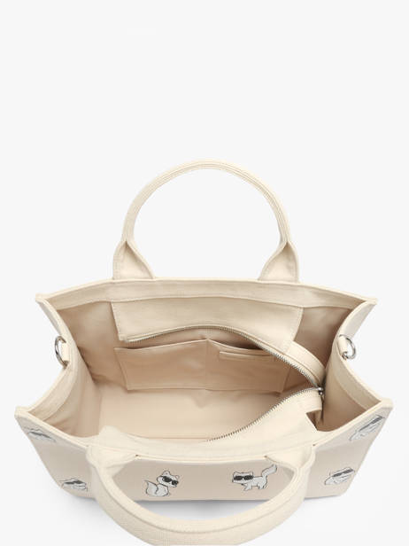 Cabas K Ikon Coton Karl lagerfeld Beige k ikon B3W50064 vue secondaire 2