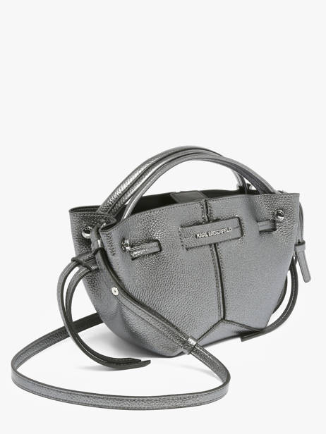 Shoulder Bag K Pierced Leather Karl lagerfeld Silver k pierced B3W30356 other view 1
