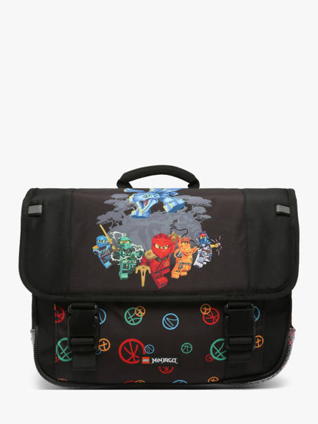 Cartable 2 Compartiments Lego Noir ninjago ninja skills 26