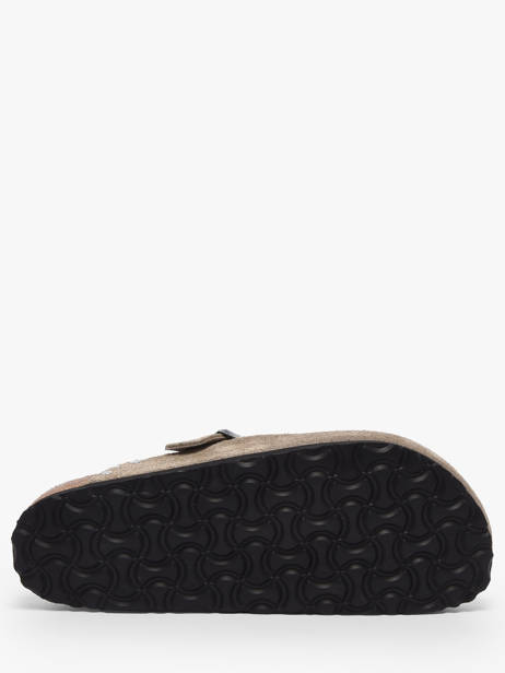 Slippers Boston Rivet In Leather Birkenstock Brown women 1030418 other view 5