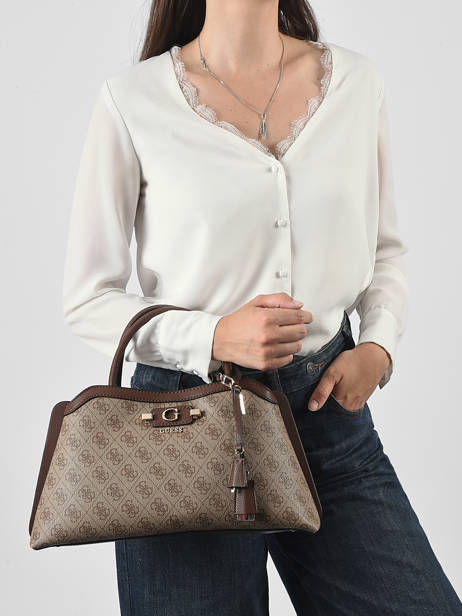 Sac Porté Main Lindsey Guess Marron lindsey SG974906 vue secondaire 1