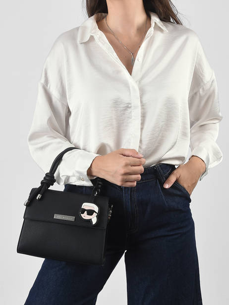 Sac Bandoulière K Ikon Cuir Karl lagerfeld Noir k ikon B3W30125 vue secondaire 1