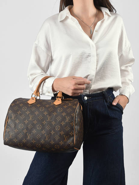 Sac Porté Main Second Life Louis vuitton Marron second life FKBJ5I0A vue secondaire 2
