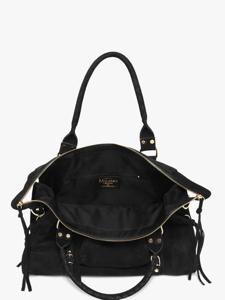 Sac Porté épaule A4 Velvet Milano Noir velvet VE24095O vue secondaire 3