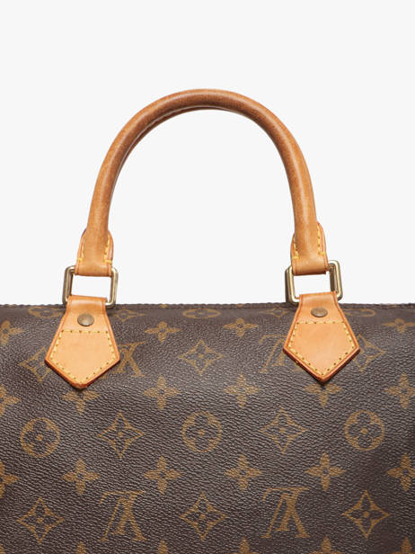 Preloved Louis Vuitton Handbag Speedy 30 Monogram Louis vuitton Brown second life FKBJ5I0A other view 3