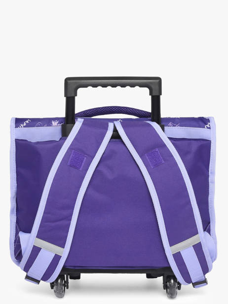 2-compartment Wheeled Satchel K-pop demon hunters Violet huntrix 26AJ203O other view 4