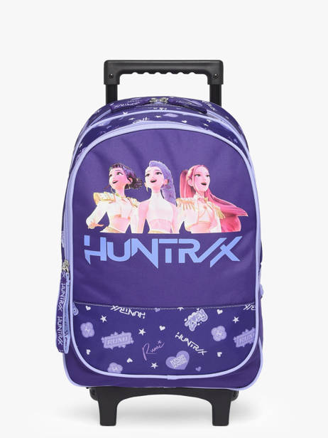 1 Compartment Wheeled Schoolbag K-pop demon hunters Violet huntrix 26AJ204R
