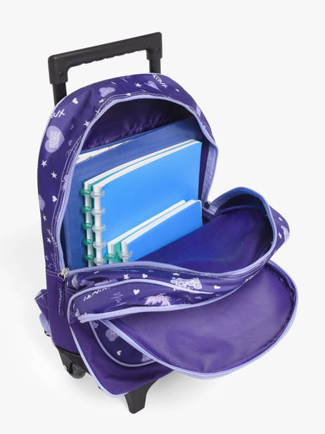 1 Compartment Wheeled Schoolbag K-pop demon hunters Violet huntrix 26AJ204R other view 3