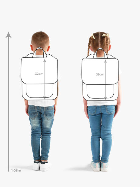 2-compartment Backpack K-pop demon hunters Violet huntrix 26AJ204C other view 1