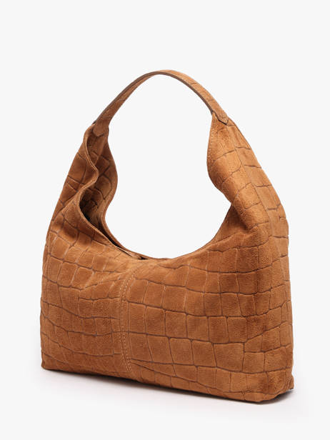 Shoulder Bag Velvet Croco Milano Brown velvet croco CV26061 other view 1