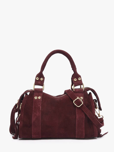 Crossbody Bag Velvet Leather Milano Red velvet VE24093O other view 3