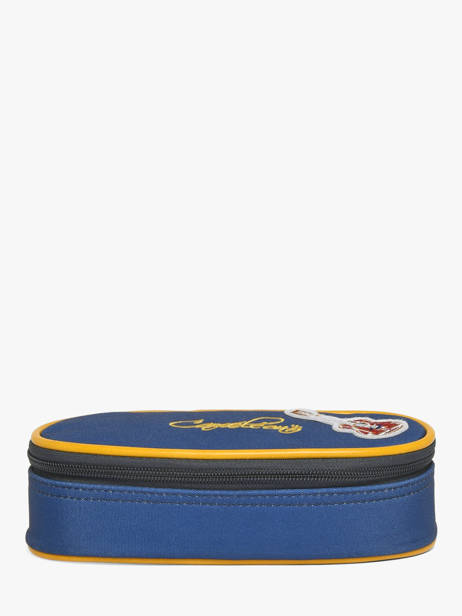 2-compartment Pouch Cameleon Blue vintage family boulanger PLUM
