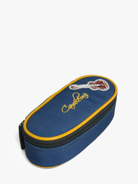 2-compartment Pouch Cameleon Blue vintage family boulanger PLUM other view 1