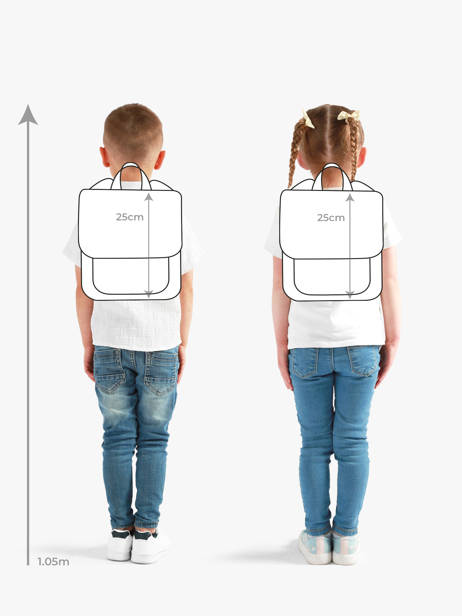 1 Compartment  Backpack Cameleon Multicolor retro - RET-SD25 other view 1