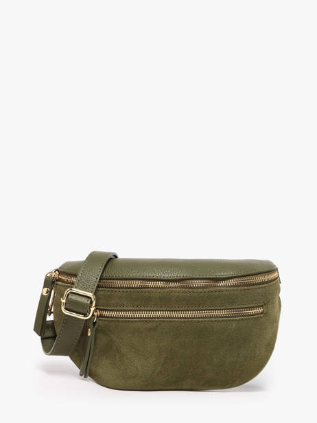 Belt Bag Leather Milano Green velvet caviar VC24111