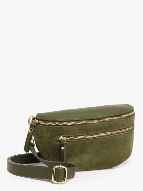 Belt Bag Leather Milano Green velvet caviar VC24111 other view 2