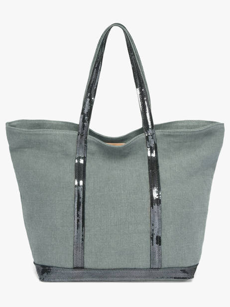 Large Le Cabas Tote Bag Linnen Sequins Vanessa bruno Blue cabas lin 31V40315