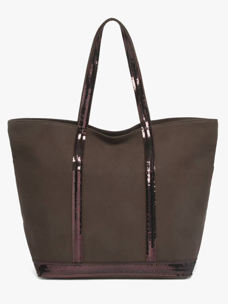 Large Zipped Shoulder Bag Le Cabas Sequins Vanessa bruno Brown cabas 1V40409