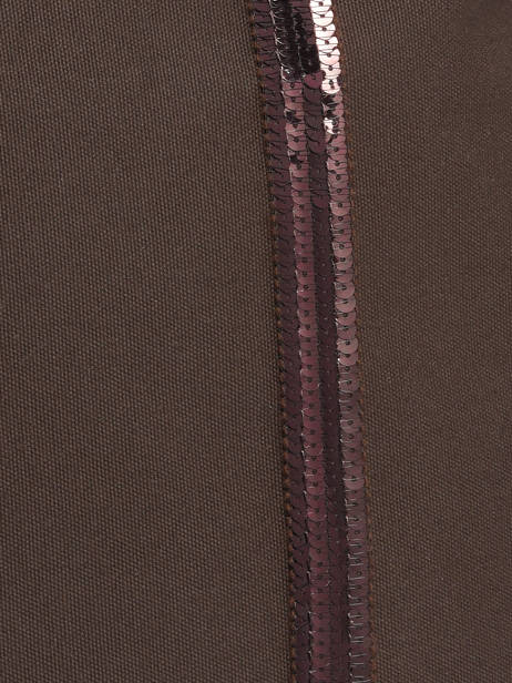 Large Zipped Shoulder Bag Le Cabas Sequins Vanessa bruno Brown cabas 1V40409 other view 2