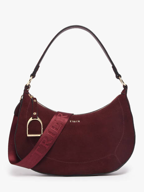 Sac Porté épaule Altesse Suede Cuir Etrier Violet altesse suede EASU017M