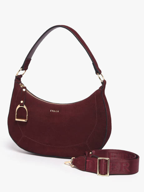 Sac Porté épaule Altesse Suede Cuir Etrier Violet altesse suede EASU017M vue secondaire 3
