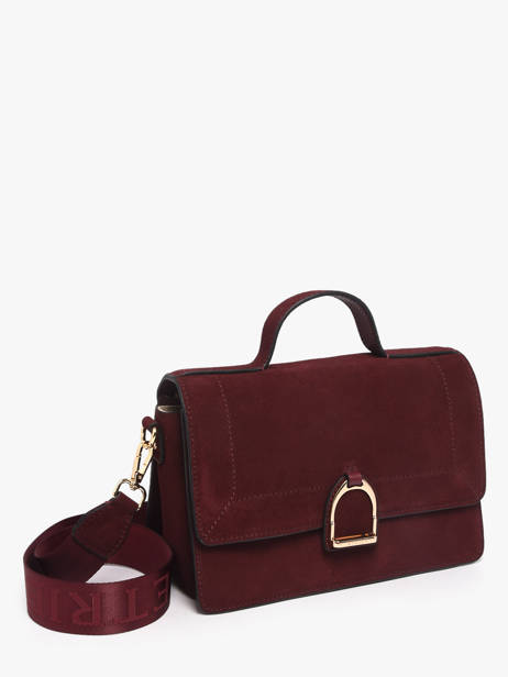 Sac Bandoulière M Altesse Suede Etrier Rouge altesse suede EASU048M vue secondaire 3
