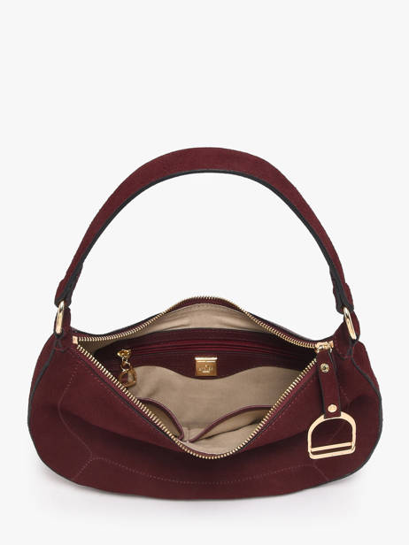 Sac Porté épaule Altesse Suede Cuir Etrier Violet altesse suede EASU017M vue secondaire 5