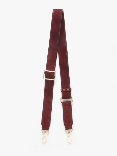Shoulder Strap Etrier Red altesse suede EASU070M