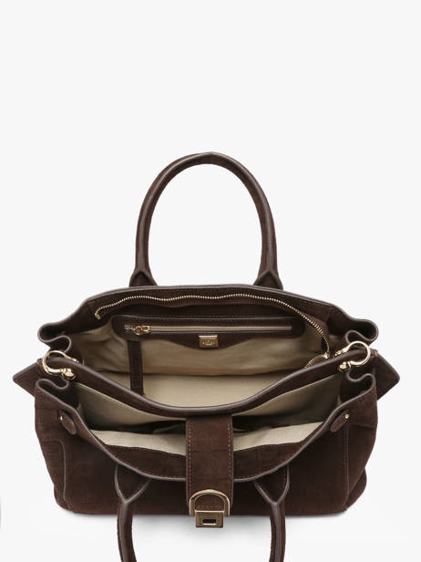 Satchel M Equestre Croco Leather Etrier Brown equestre croco EEQC142M other view 3