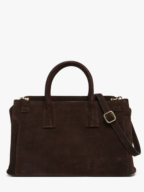 Satchel M Equestre Croco Leather Etrier Brown equestre croco EEQC142M other view 4
