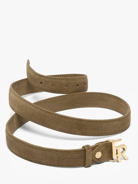 Belt Etrier Brown equestre croco EEQC414C other view 2