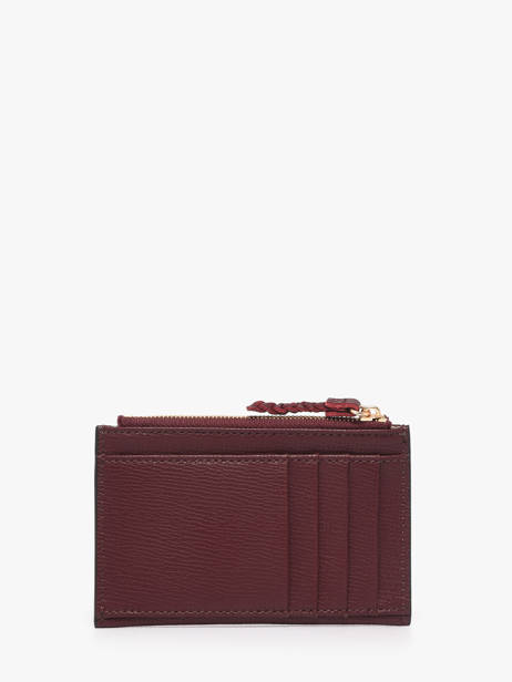 Card Holder Leather Etrier Red torsade ETOS094M other view 2